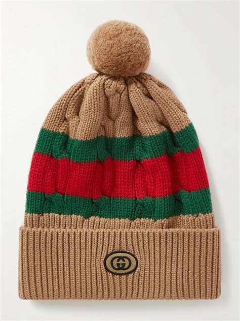 gucci beanie tan